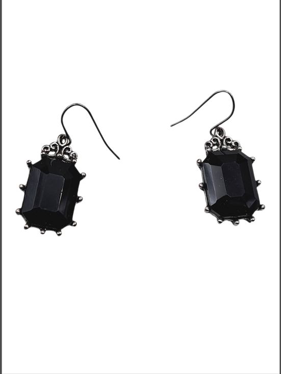 Jewelry - 🌲10/$20. Silver and Black Tones Earrings